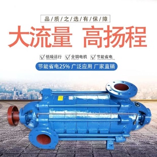 加压锅炉给水泵清水D型增压循环大流量高扬 多级离心泵高扬程卧式