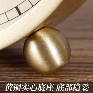 坐钟静音桌面钟时尚 5ZW批发黄铜简约座钟家用台式 台面床头石英电