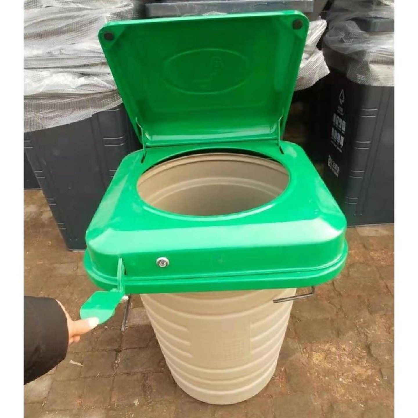 地埋式升降垃圾桶不锈钢脚踏果皮箱老旧小区垃圾分类投放点,户外/登山/野营/旅行用品,移动厨房,淘宝优惠券,粉丝福利购,淘宝优惠卷