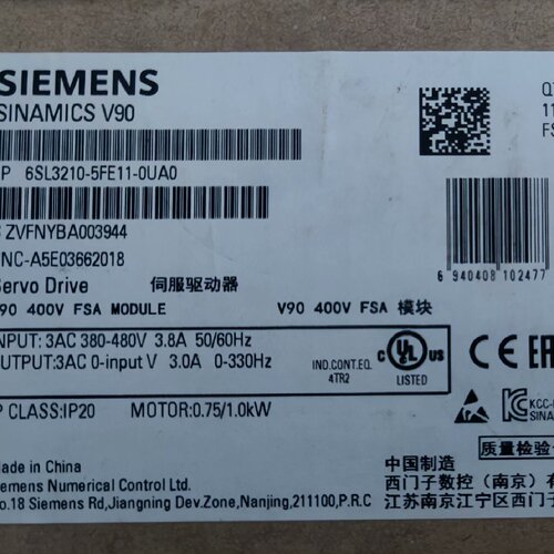 溢价-6SL32105FE110UA0伺服驱动器