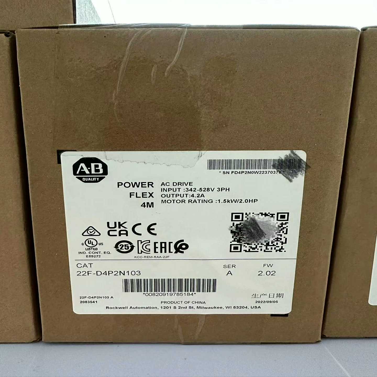 询价AB变频器22F-D4P2N103，实采联系