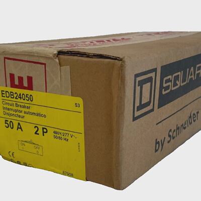 Nouveau Disjoncteur Carr D EDB24050 50A 2P 480Y277V 5060HZ