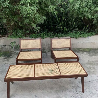 北欧橡木实木换鞋凳家用门口穿鞋凳编织长条凳子餐椅简约现代日式