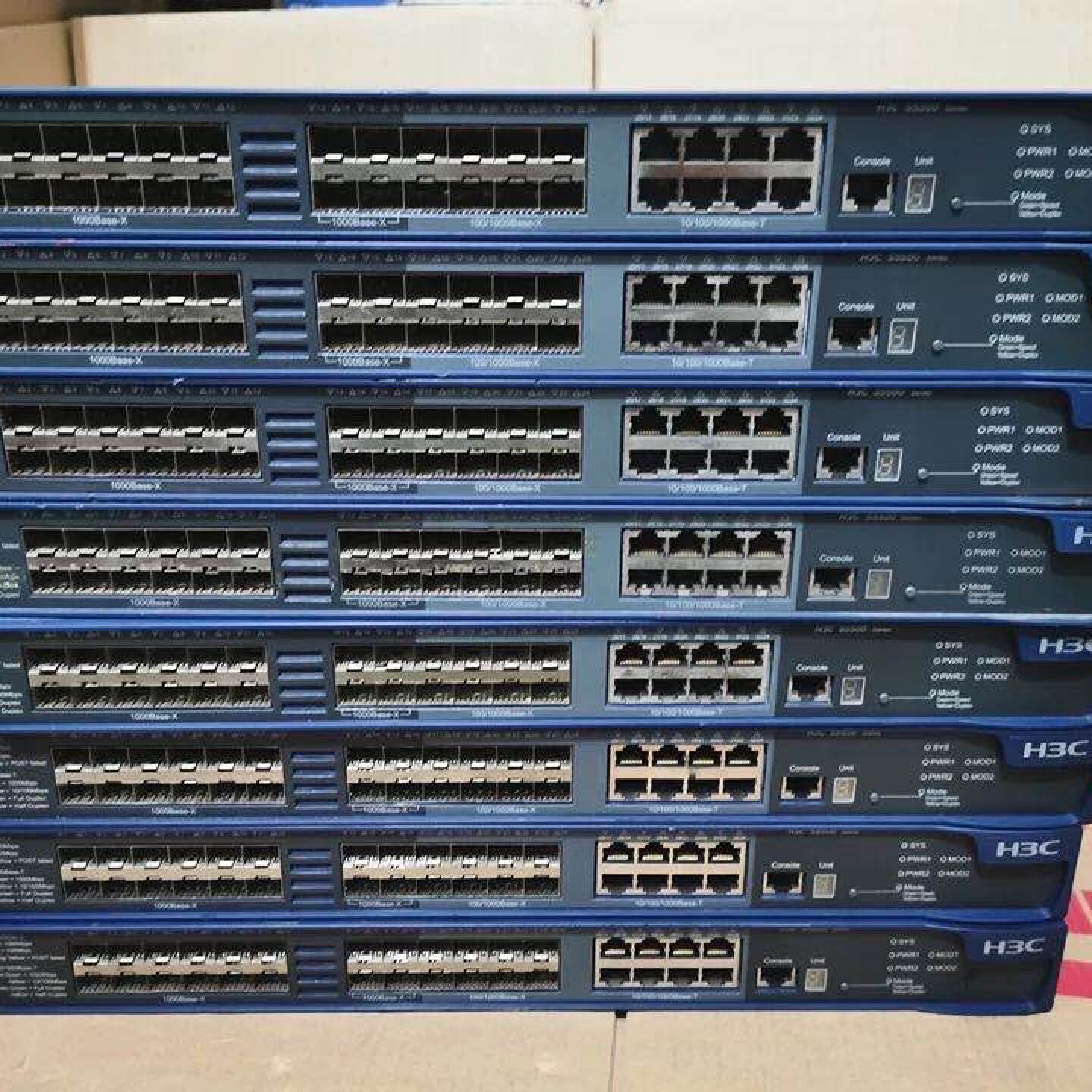 光口华三 S5500-28F-EI三层交换机，24口光-议价