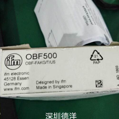 议价全新IFM易福门OBF500 感测器原装正品现货