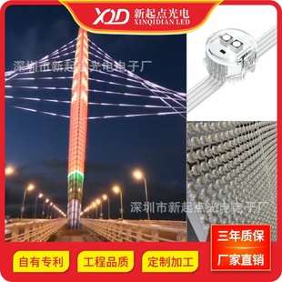新起点防水T20三灯P80柔性透明网格屏新媒体显示任意拼接厂家批发