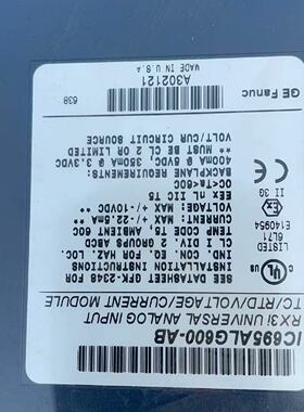 【询价】GE IC695A600-AB，，有适用