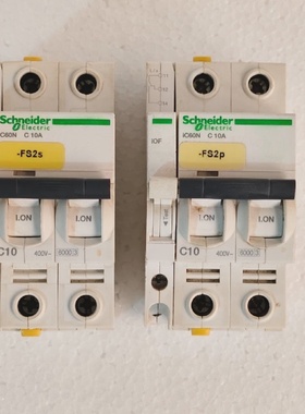 Schneider Electric IC60N C10A MCB Lot of 02 Pcs