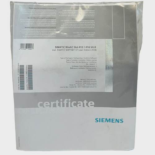 SIEMENS A5E00434642 SIMATIC WinAC SLOT 412  416 V4.0 SOFTNET