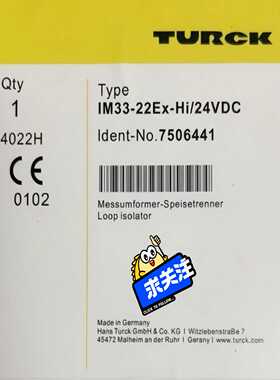 全新TURCK图尔克IM33-22Ex-Hi/24VDC隔离--议价商品