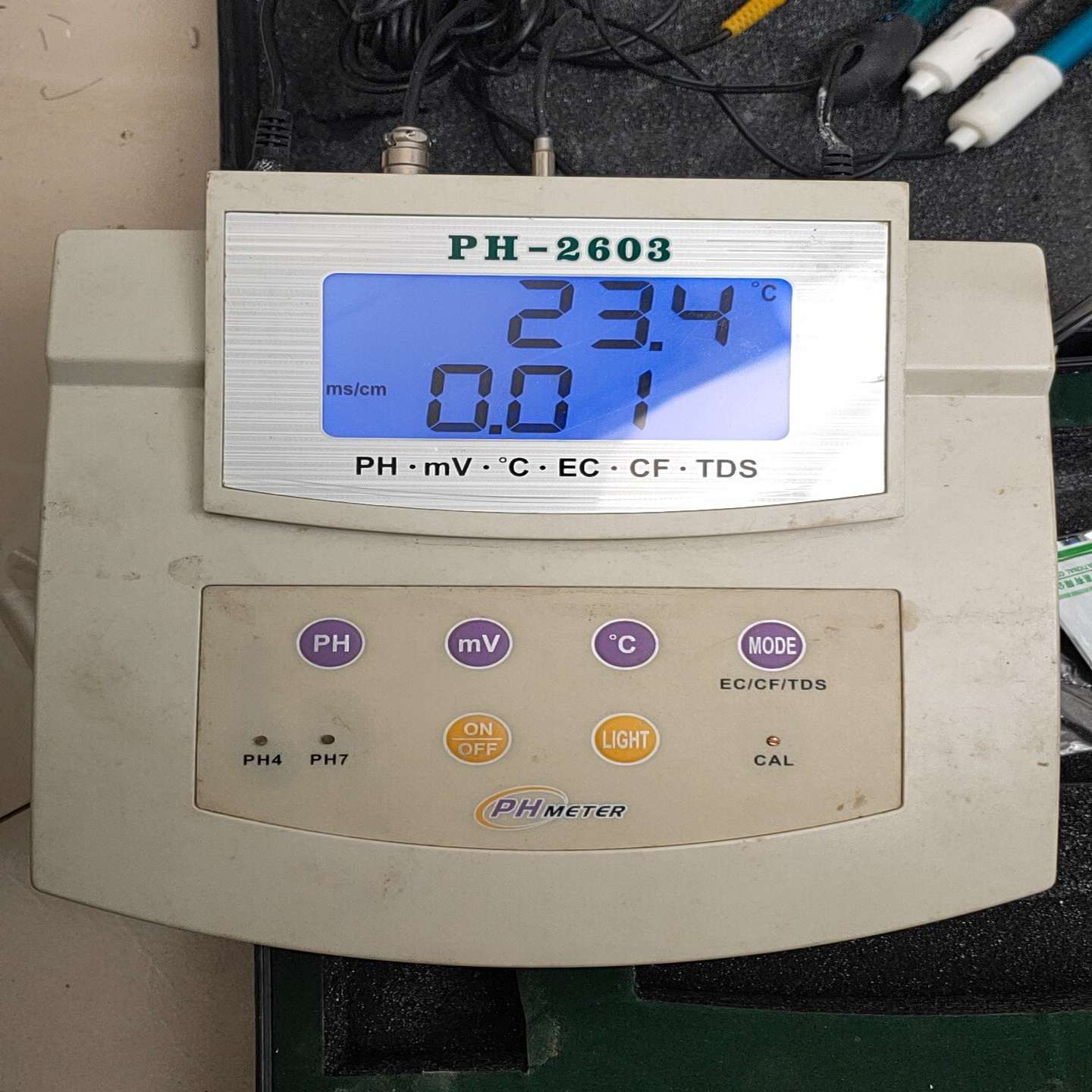 PH-2603电导率仪/PH计（酸度计）CF/EC/TDS检【白零商行】