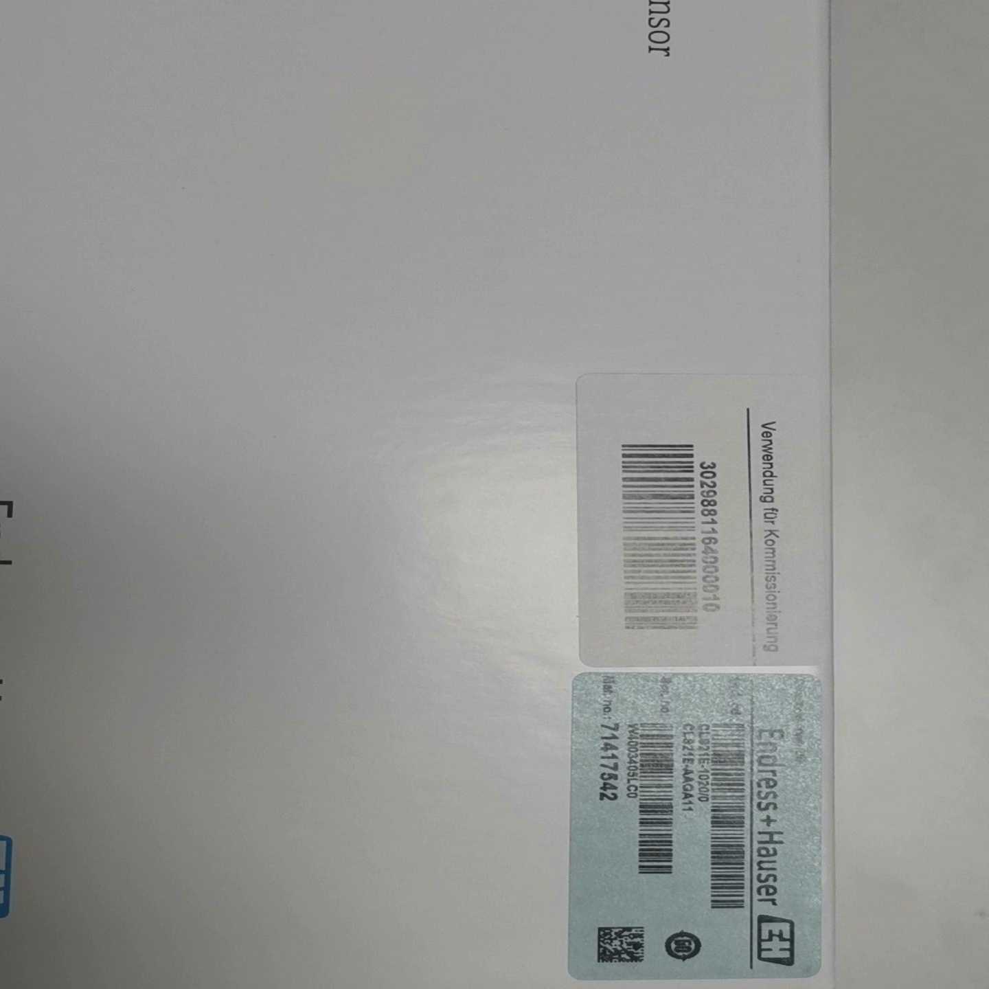 询价~德斯豪E+H电导率电极,型号CLS21E-AAGA11,CL