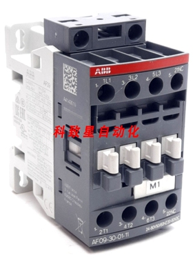 工业配件AF09-30-01-11接触器3极+NC辅助 600VAC25A 2420-60VAC