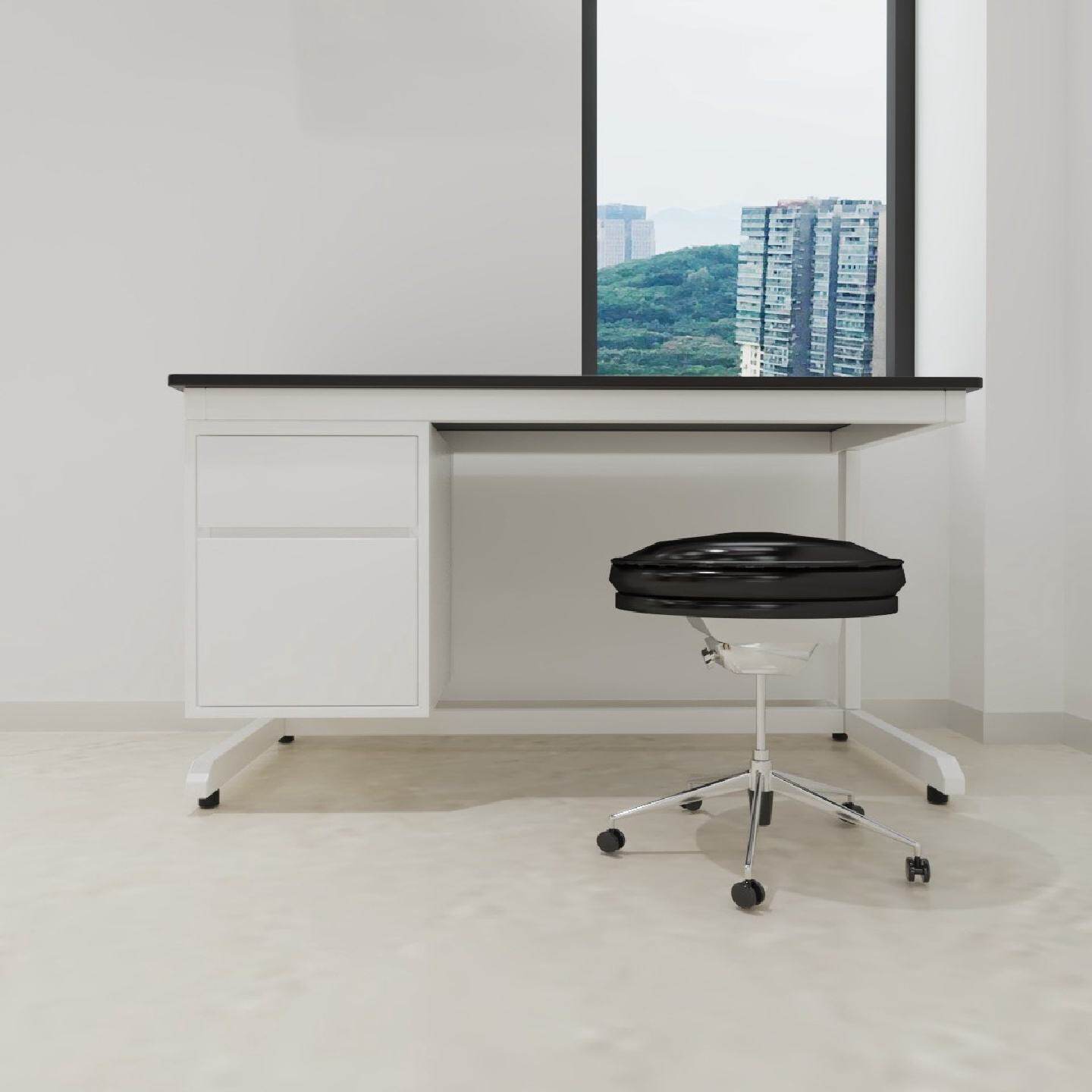 浙江实验室工作台理化板边台物理操作台承重强全钢带柜子实验台