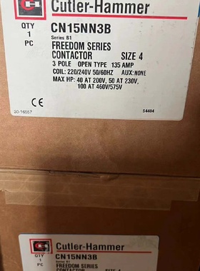 议价CutlerHammer卡特拉汉莫接触器CN15NN3B