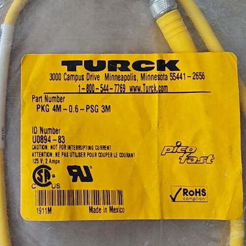 溢价-图尔克TURCK连接线PKG4M0.6PSG3M