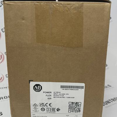 AllenBradley 25BD017N104 PowerFlex 525 AC Drive 480V 10HP Op
