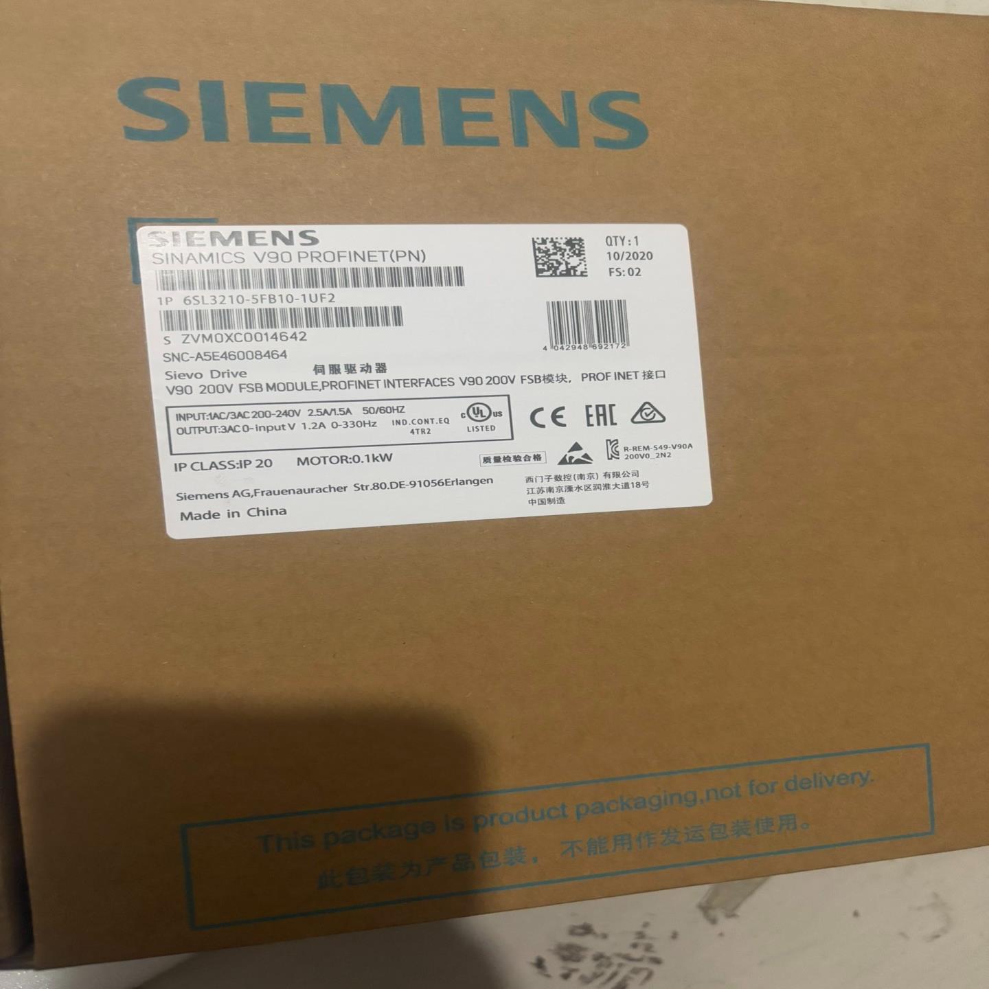 6SL3210-5FB10-1UF2包装附件齐全，议价，#S询价