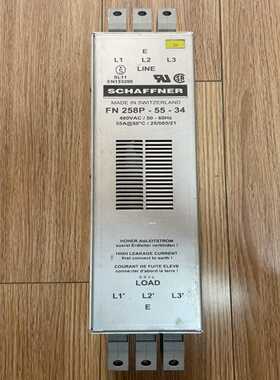 SCHAFFNER电梯电源滤波器fn258p-55-34--议价商品