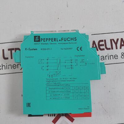 PepperlFuchs KCD2STC1 Smart Transmisor Potencia Suministro 2