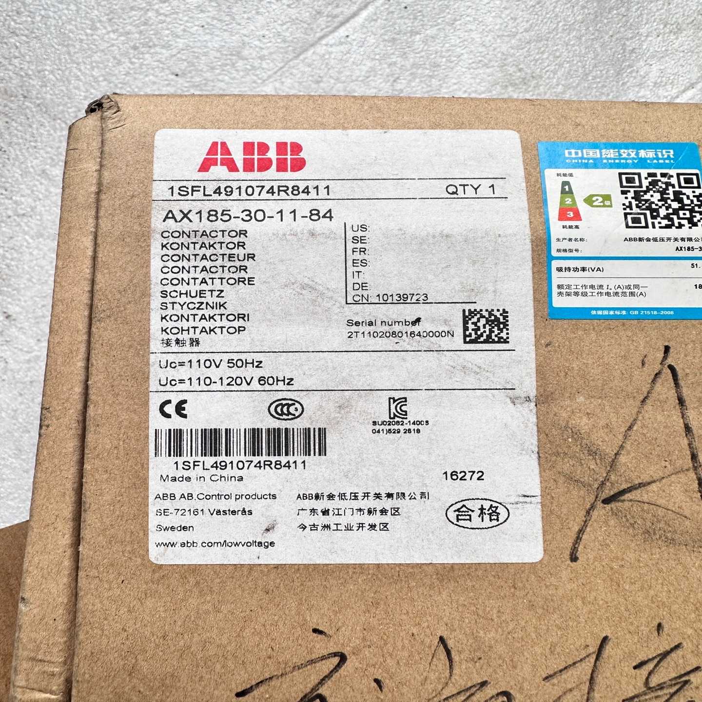 接触器AX185-30-11-84库存备件，包议价