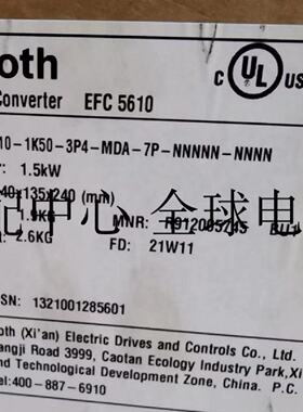 议价力士乐变频器Efc5610-1k50-3p4-mda-7p-c10nn-nnnn 全新盒装