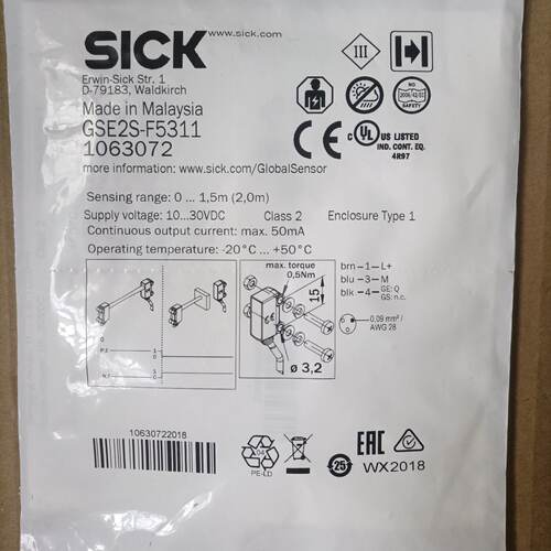 溢价-SICK施克对射传感器GSE2SF5311和GS2S