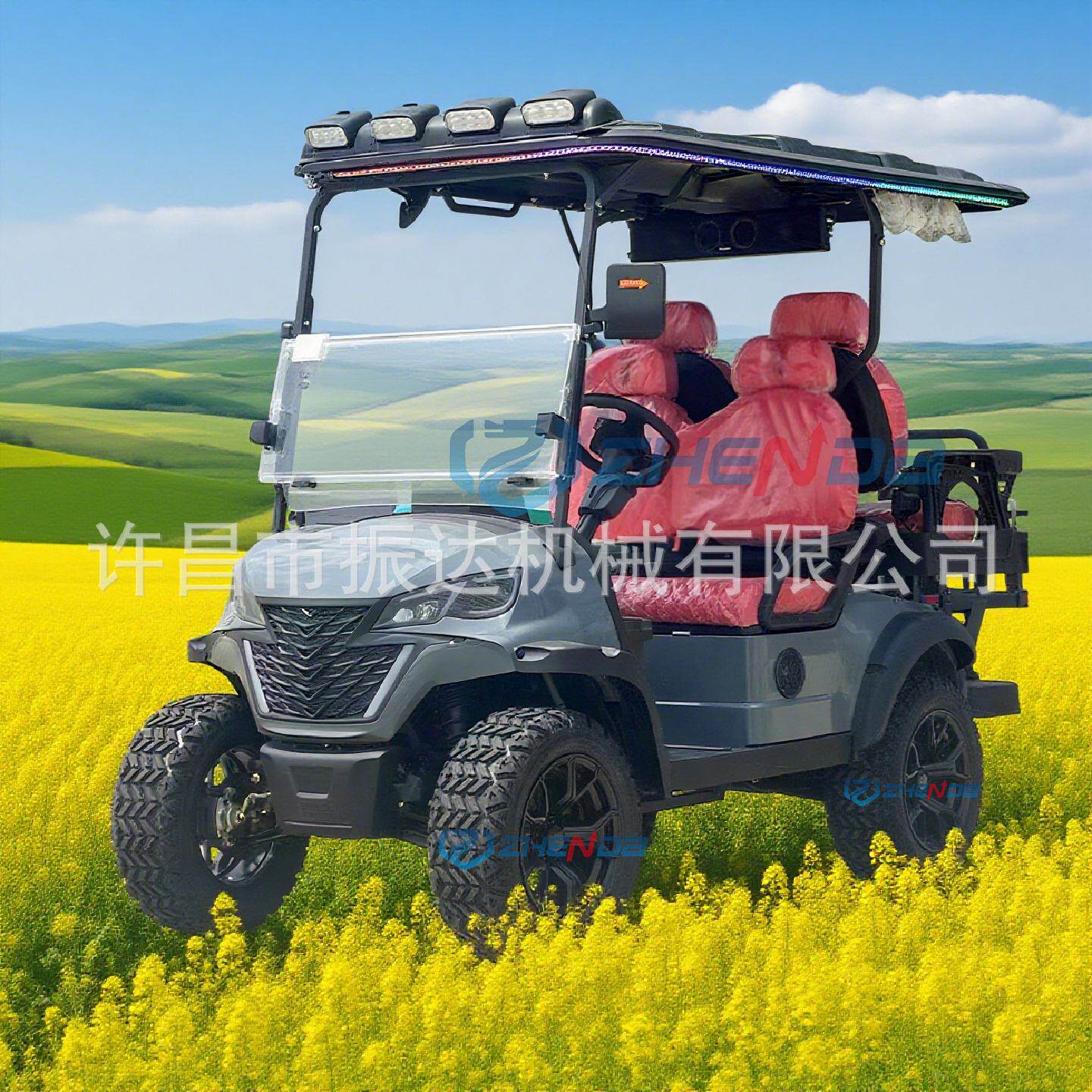 定金高尔夫球车厂家直营4座景区观光车物业酒店巡逻电动观光车
