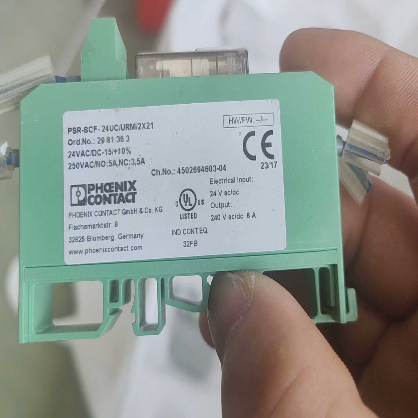 议价PSR-SCF-24UC/URM/2Xf21ORDER.NO.现货/维修