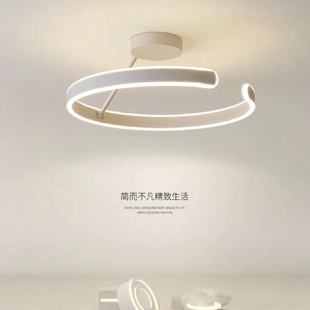 极简led吸顶灯具简约现代圆形北欧餐厅阳台灯 主卧室灯2025年新款