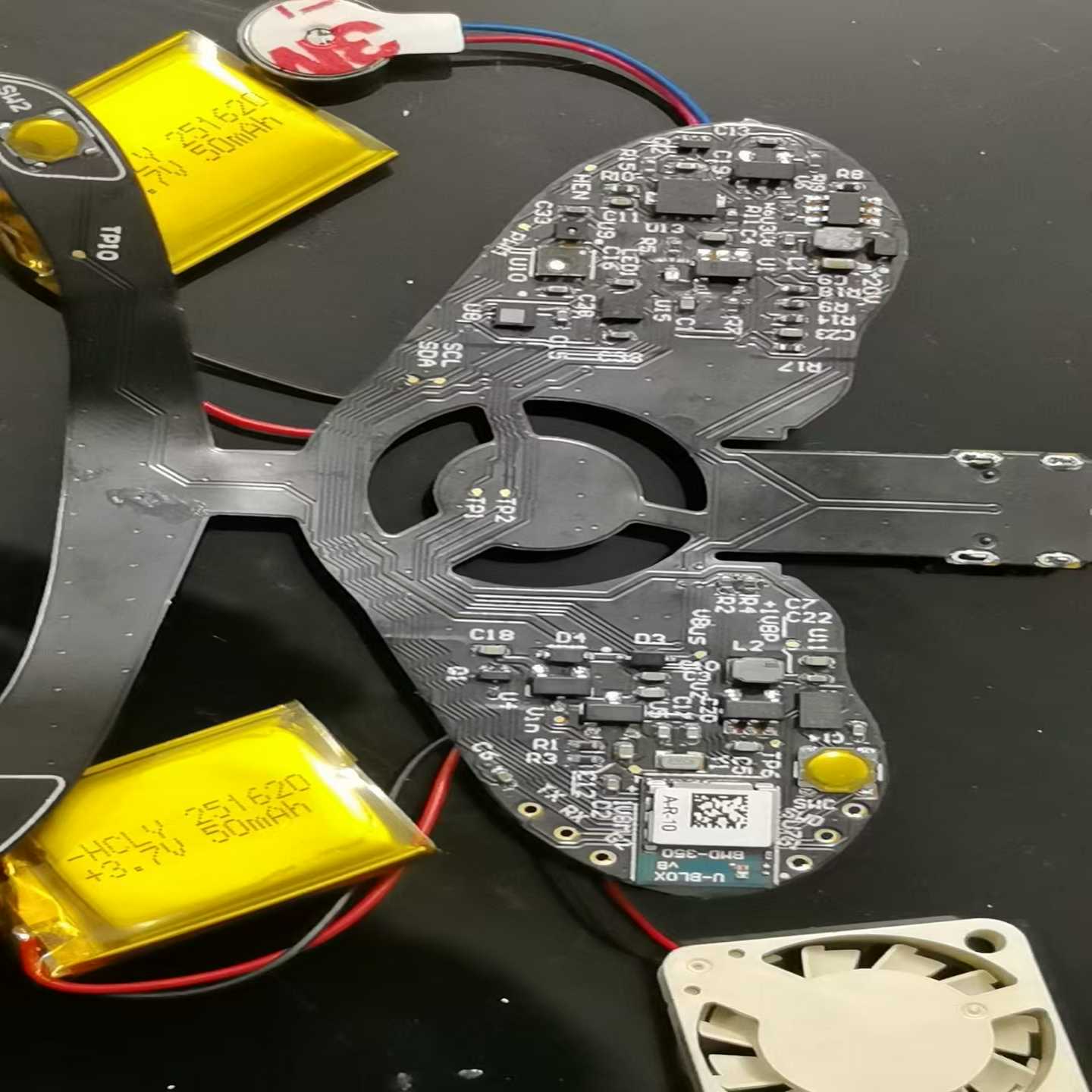 无人机UBNTBHD-350主板，拆机件，带风扇、电池、线--议价商品
