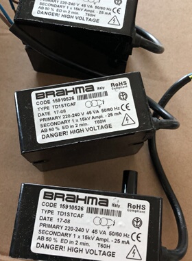 议价原装BRAHMA TD1STCAF.TC1SVCAF点火变压器 1*15KV