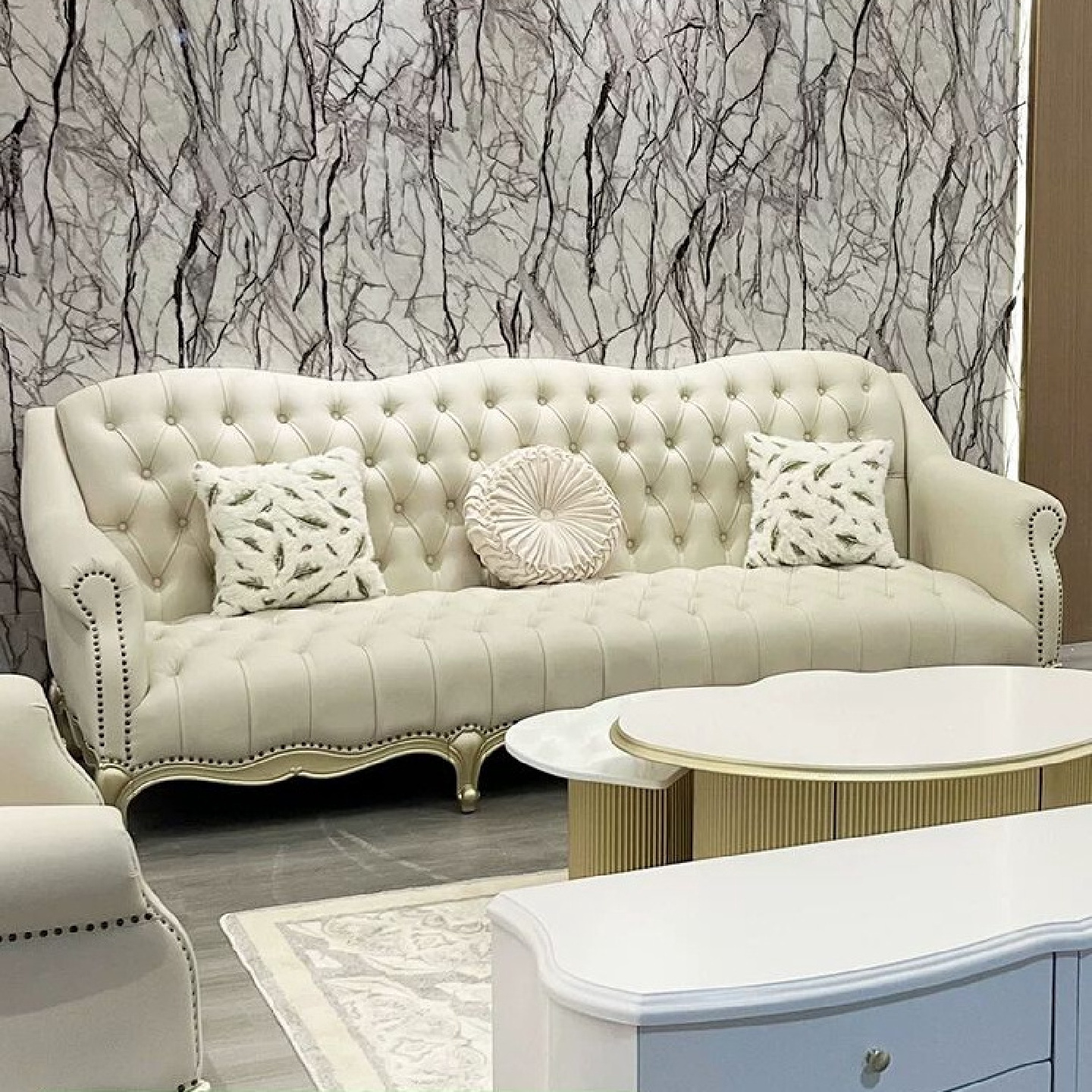 美式实木沙发法式轻奢奢华客厅组合沙发现代简约别墅高端真皮家具