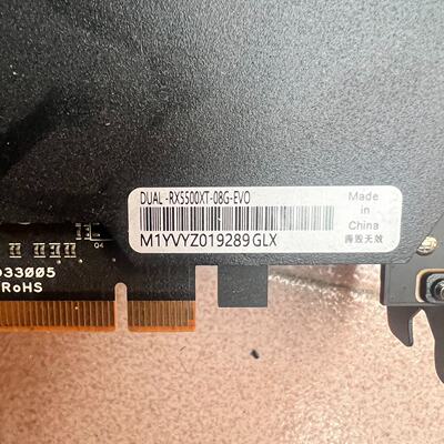 议价华硕RX5500XT8G显卡成色爆新还在保修期内无议价
