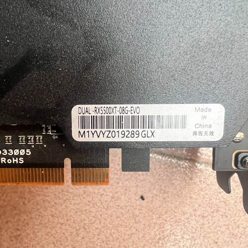 议价华硕RX5500XT8G显卡成色爆新还在保修期内无议价