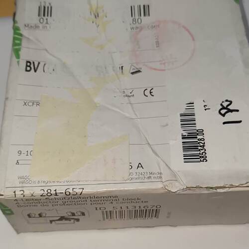 询》281657Wago万可端子281657接地端子