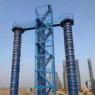 施工安全梯笼基坑爬梯建筑安全梯笼爬梯上下人行通道盖梁平台