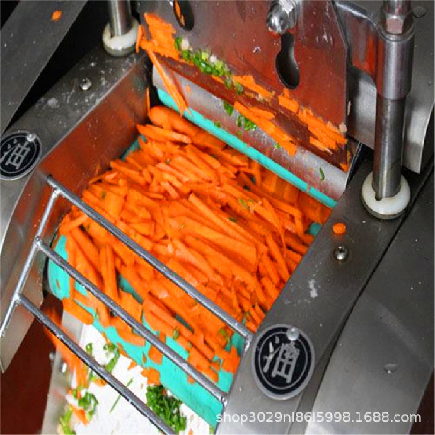 土豆胡萝卜切片切丝机不锈钢电动芹菜豆角韭菜切断机