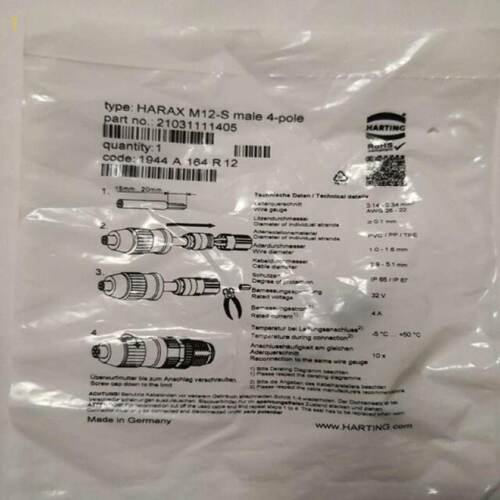 询价转接头HARAXM12Smale4pole21031111405请