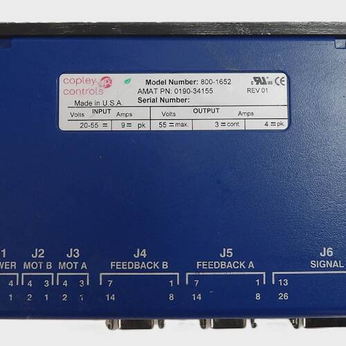 Copley Controls 8001652 Servo Motor Controller Working
