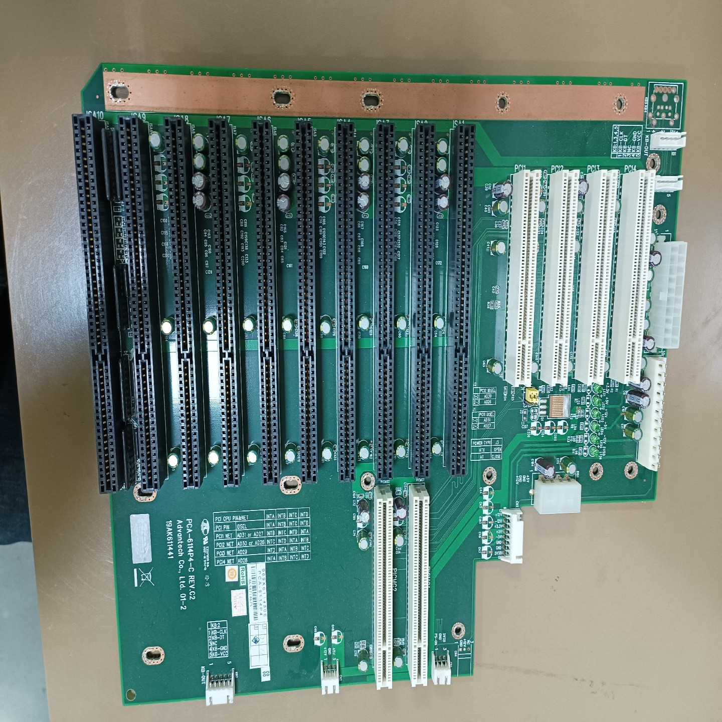 研华PCA-6114P4-CREV.C2工控机底板，包询价