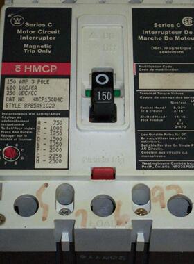 议价CutlerHammerEaton工业塑壳断路器HMCP150U4C3p150a600v