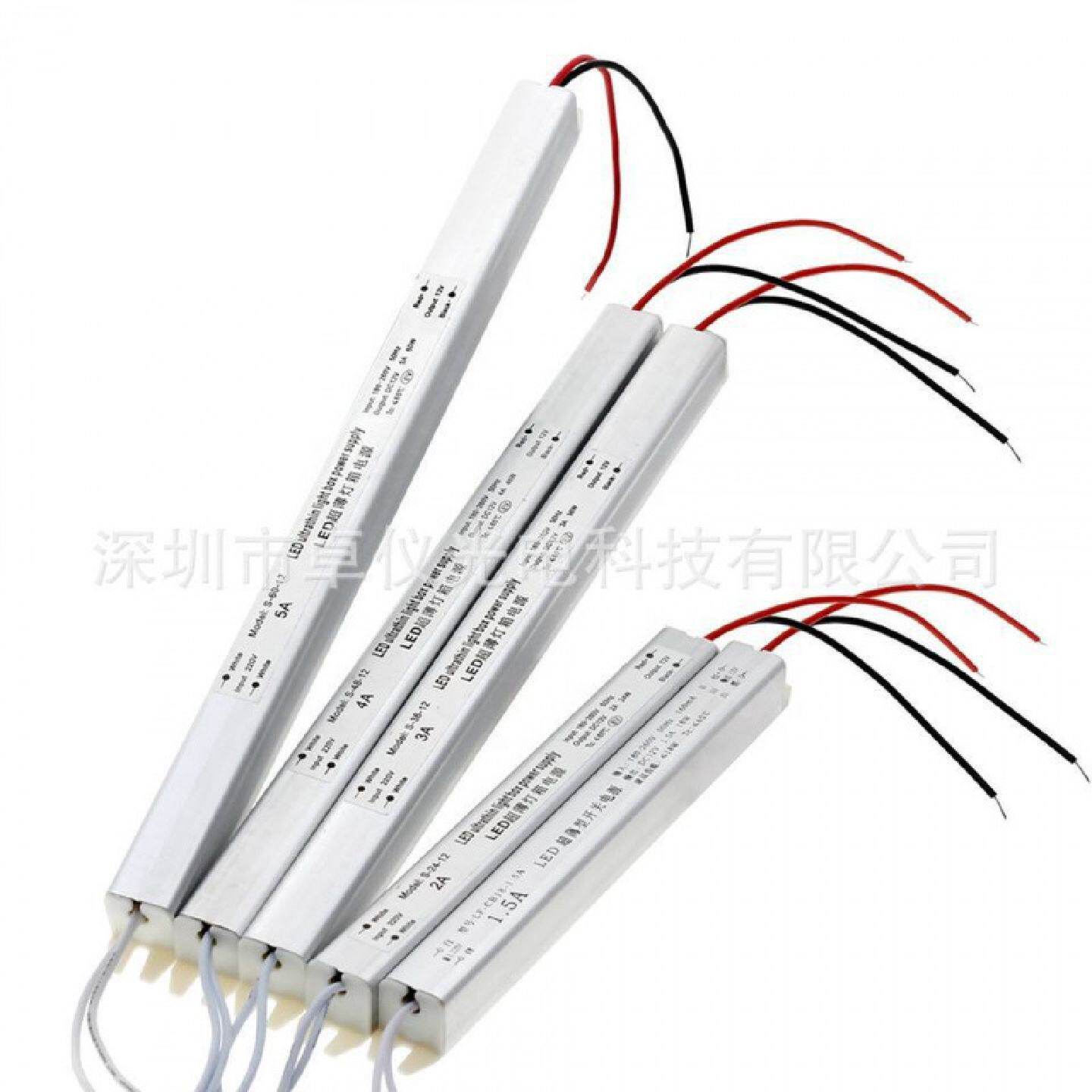 IP20超薄铝壳LED开关电源dc12V36W室内长条形驱动电源90-260V