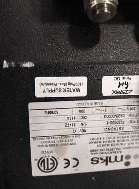 MKS ASTRON2L等离子体电源，型号FI20620-1议价