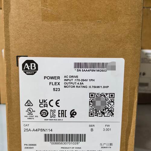 询价AB变频器25AA4P8N114Power