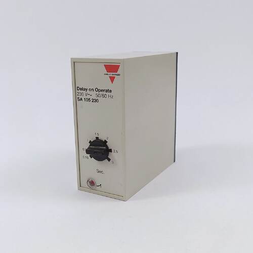 Carlo Gavazzi SA 105 230 360 Sec. 230 VAC Relay. Delay On Op