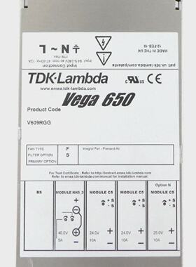 TDKLambda V609RGG Power Supply Vega 650 Sciex Spectrometer W