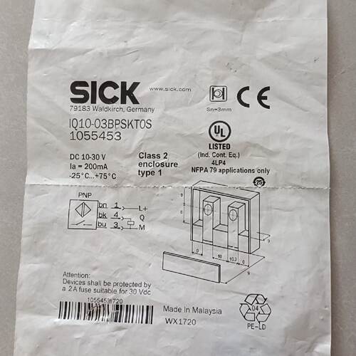 询价/SICK西克传感器1055453IQ1003BPSK