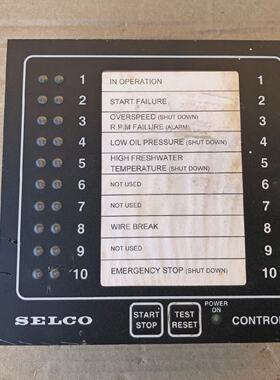 SELCO M2000 ENGINE CONTROLLER WITH M060001 SHUTDOWN UNIT M20