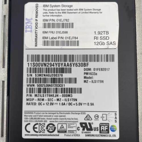 溢价-01EJ598 00VN294 01EJ782 IBM V5